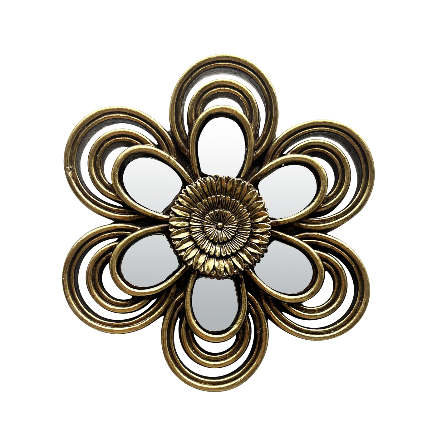 Décoration murale fleur miroir